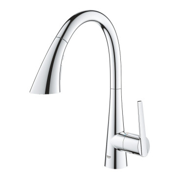 Mitigeur Monocommande Évier GROHE Zedra avec Douchette Extractible 3 Jets Chromé - 32294002