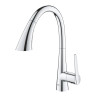 Mitigeur Monocommande Évier GROHE Zedra avec Douchette Extractible 3 Jets Chromé - 32294002