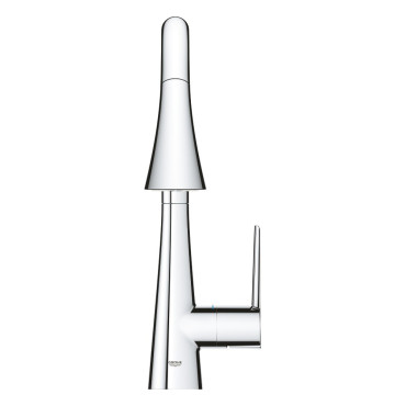 Mitigeur de cuisine Design GROHE Zedra avec Douchette Extractible 3 Jets Chromé