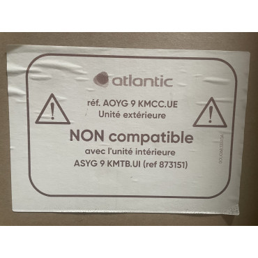 Unité Exterieure de Climatisation Réversible 2,5kW ATLANTIC FUJITSU Takao M2 Inverter Monosplit