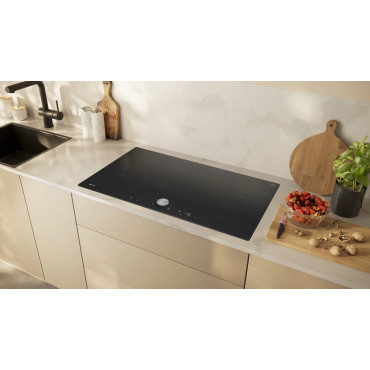 Plaque de Cuisson à Induction 90cm NEFF 5 Foyers avec Booster Noir - T69PTX4L0