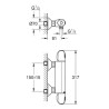 Mitigeur Thermostatique de Douche GROHE Grohtherm 1000 Cartouche C3 Chromé - 34438003