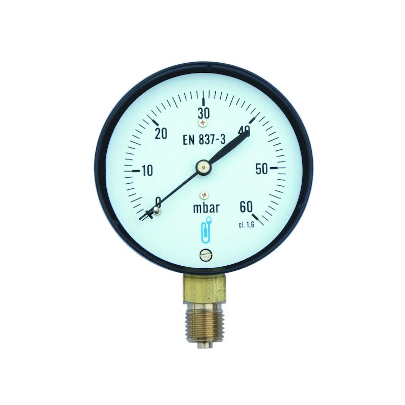 Manomètre à Capsule 618 Radial DISTRILABO 0,4bar 1/4" pour Chauffage - 6183RV43D - NEUF