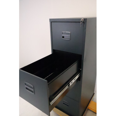 Armoire de Bureau Meuble Classeur Professionnel MTI 4 Tiroirs Anthracite - TRC4D-13-79145061