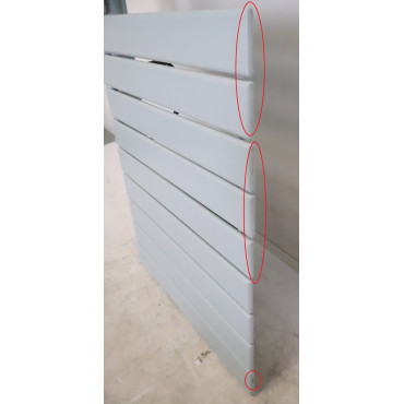 Sèche-Serviettes Électrique 1000W ATLANTIC Néfertiti Connecté Asymétrique Mât à Gauche