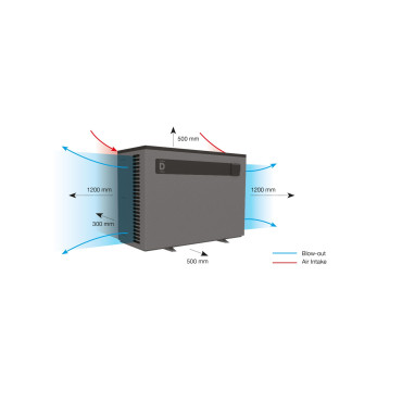 Pompe à Chaleur de Piscine 17.8kW DURATECH Dura+ 18I Full Inverter Monophasé Bassin jusqu'à 85m³ - 10120176 - NEUVE