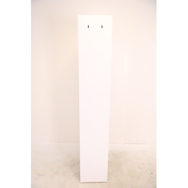 Vestiaire 2 Casiers avec Penderie Fermeture à Clés MTI 1800x30x500mm Blanc