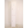 Vestiaire 2 Casiers avec Penderie Fermeture à Clés MTI 1800x30x500mm Blanc - WM231-BLC - NEUF