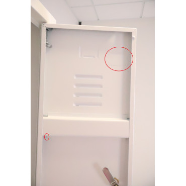 Vestiaire 2 Casiers avec Penderie Fermeture à Clés