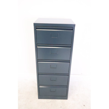 Armoire Colonnes à Clapets 5 Cases MTI Monobloc Métallique Anthracite L104xH41xP35cm - FDC5-ANTH - NEUVE