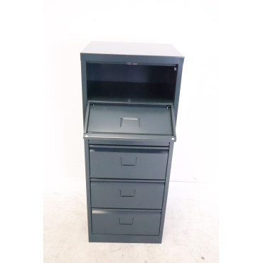 Armoire Colonnes à Clapets 5 Cases MTI Monobloc Métallique Anthracite L104xH41xP35cm - FDC5-ANTH
