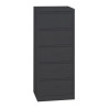 Armoire Colonnes à Clapets 5 Cases MTI Monobloc Métallique Anthracite L104xH41xP35cm - FDC5-ANTH - NEUVE Déclassée