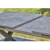 Table de Jardin Extensible 180/240cm DCB GARDEN Floride Aluminium avec Plateau Céramique