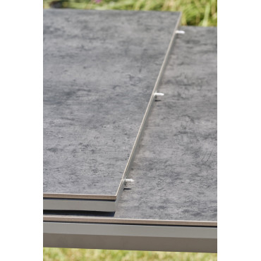 Table de Jardin Extensible 180/240cm DCB GARDEN Floride avec Plateau Céramique