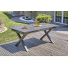 Table de Jardin Extensible 180/240cm DCB GARDEN Floride Aluminium Plateau Céramique