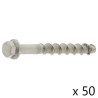 Boîte de 50 Vis Béton SPIT Tapcon Xtrem Hfl Tête Hexagonale Inox A4 8x70mm - 058809 - NEUVE
