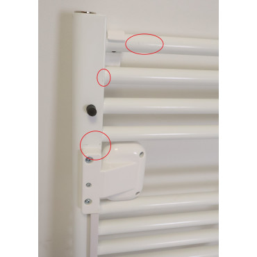 Sèche-Serviettes Électrique 300W INTUIS Ezybain Blanc - M172110 - NEUF Déclassé pas cher
