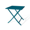 Table de Jardin Pliante CITY GARDEN Marius Guéridon 70x70cm Bleu Canard - MARIUS-TB70-CANARD - NEUVE Déclassée