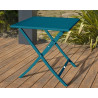 Table de Jardin Pliante CITY GARDEN Marius Guéridon 70x70cm Bleu Canard - MARIUS-TB70-CANARD - NEUVE