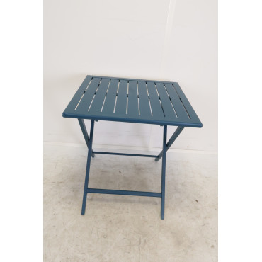 Table de Jardin Pliante CITY GARDEN Marius Guéridon 70x70cm Bleu Canard - MARIUS-TB70-CANARD