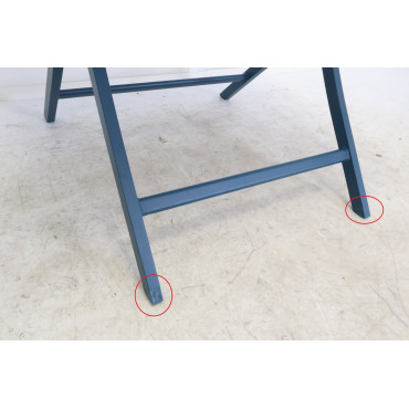 Table de Jardin Pliante CITY GARDEN Marius Guéridon 70x70cm Bleu Canard