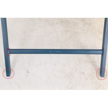 Table de Jardin Pliante CITY GARDEN Marius Guéridon 70x70cm Bleu