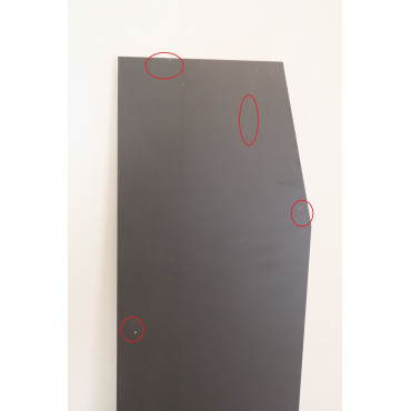 Bureau 160x80cm GAUTIER OFFICE Italic Bocage Chêne Anthracite - 2U61013 - NEUF Déclassé pas cher