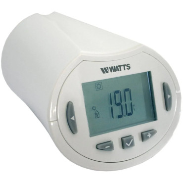 Tête Thermostatique Électrique Programmable WATTS BT-TH02-RF Blanc - P08940 - NEUVE