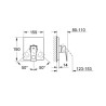 Mitigeur Monocommande de Douche Encastré GROHE Quadra avec Façade Chromé - 19455000