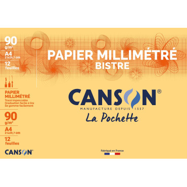 Lot de 2430 Paquets CANSON de Papier à Dessin, Millimétré et Calque