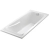 Baignoire Rectangulaire Encastrée 170x75cm JACOB DELAFON Corvette 3 en Minéracryl Blanc avec Pieds Réglables - E60901-00
