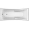 Baignoire Rectangulaire Encastrée 170x75cm JACOB DELAFON Corvette 3 en Minéracryl Blanc avec Pieds Réglables