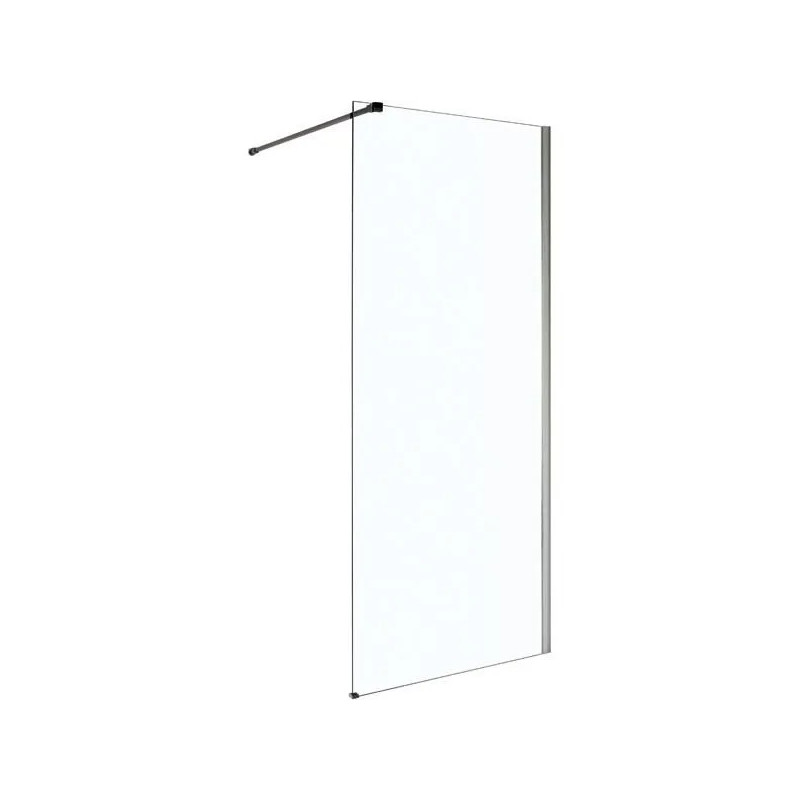 Paroi de Douche à l'Italienne ALTERNA Concerto Walk 120cm Hauteur 2m Profilé Argent - 3495144