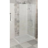 Paroi de Douche à l'Italienne ALTERNA Concerto Walk 120cm Hauteur 2m Profilé Argent