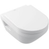Pack Toilette WC Suspendu VILLEROY & BOCH Architectura Sans Bride avec Abattant Frein de Chute Blanc - 5684CL01