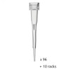 Lot de 96 Pointes de Pipettes à Filtre Barrière et de 10 Racks à Charnière THERMO FISHER SCIENTIFIC ART 10 - 2139-05-hr - NEUF