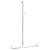 Barre de Douche PMR en T ou en L PELLET Arsis avec Support Douchette Coulissant en Aluminium Blanc - 049820