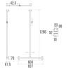 Barre de Douche PMR en T ou en L PELLET Arsis avec Support Douchette Coulissant en Aluminium