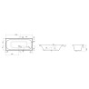 Baignoire Rectangulaire ALTERNA Duo Concerto 3 170x75cm Blanc