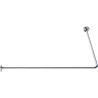 Porte-Rideaux d'Angle 90° PELLET 70x170cm Ø16mm Laiton - 004527 - NEUF