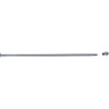 Porte-Rideaux Droit Extensible PELLET 118-210cm Ø20mm Laiton Chromé - 004643 - NEUF