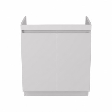 Meuble Salle de Bain 60cm ALTERNA Primeo 2 Portes Blanc - 4799147 - NEUF Déclassé