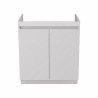 Meuble Salle de Bain 60cm ALTERNA Primeo 2 Portes Blanc - 4799147 - NEUF Déclassé