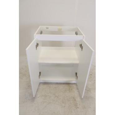 Meuble Salle de Bain 60cm ALTERNA Primeo 2 Portes Blanc