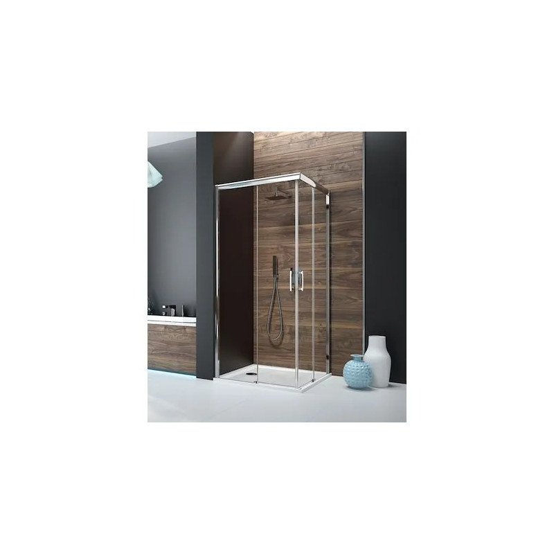 Paroi de Douche Coulissante TYXO Angle Sans Seuil 80x90cm Gauche - L13TXCAS0033G - NEUVE Déclassée