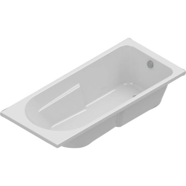 Baignoire Rectangulaire 170x70cm ALTERNA Concerto 3 Blanc - 6875617 - NEUVE Déclassée