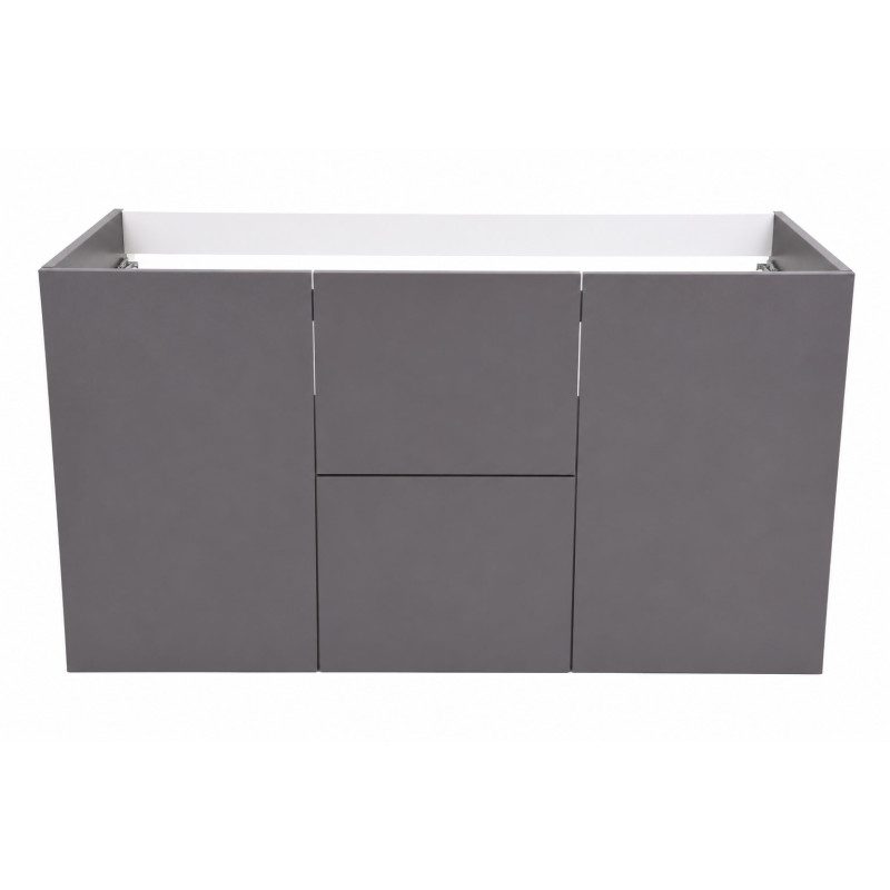 Meuble Sous-Vasque Salle de Bain ALTERNA Concerto L120cm 2 Portes Gris - 7762398 - NEUF Déclassé