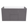 Meuble Sous-Vasque Salle de Bain ALTERNA Concerto L120cm 2 Portes Gris - 7762398 - NEUF Déclassé
