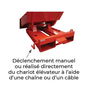 Benne Autobasculante 300L STOCKMAN Tippo 300 avec Entrée de Fourches