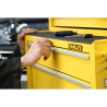Servante d'Atelier Mobile 4 Tiroirs STANLEY Charge 23kg par Tiroir Jaune Sans Outils